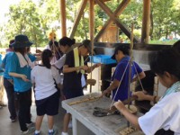 １竹パン作り